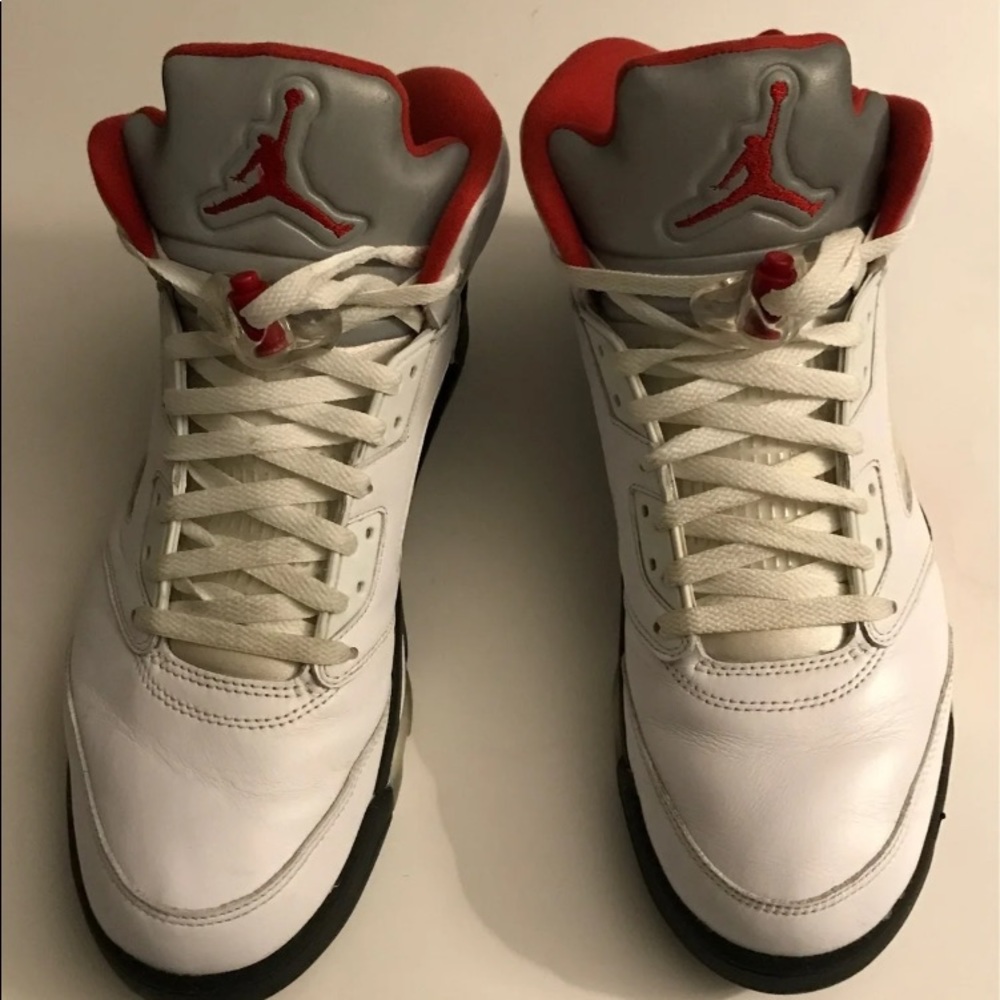 Authentic Jordan 5 Retro Fire Red Silver Tongue 2020